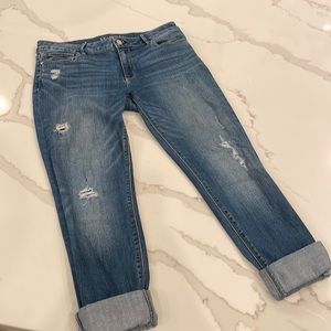 White House Black Market Skimmer Denim, Size 8